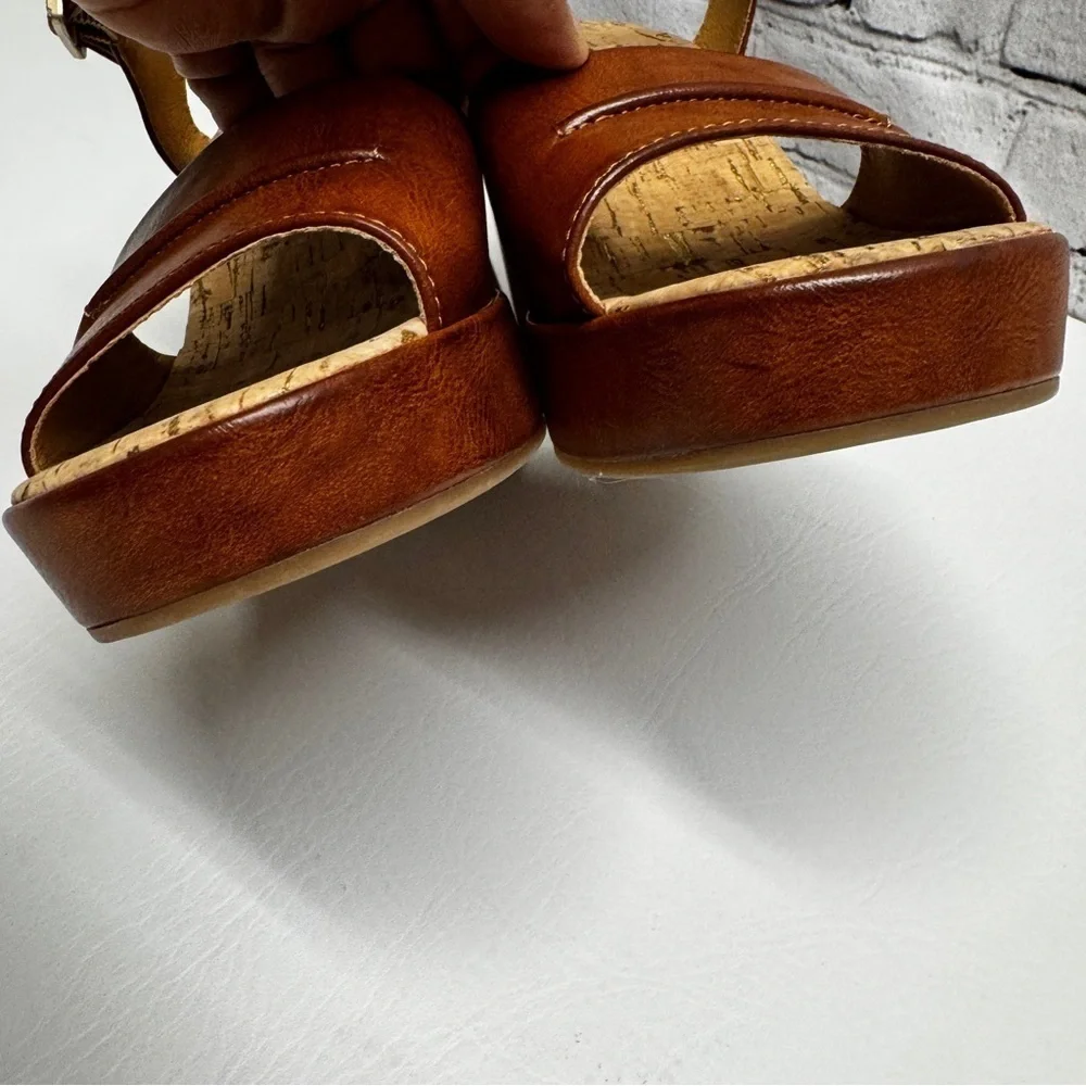KORKS Bardot Platform Wedge Sandal 9